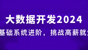 大数据工程师2024版-shaocun资源站