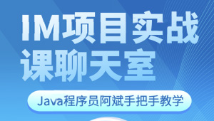 Java程序员阿斌手把手教学-IM项目实战课【聊天室】-shaocun资源站