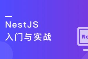 NestJS 入门到实战 前端必学服务端新趋势 | 最新完结无密-shaocun资源站