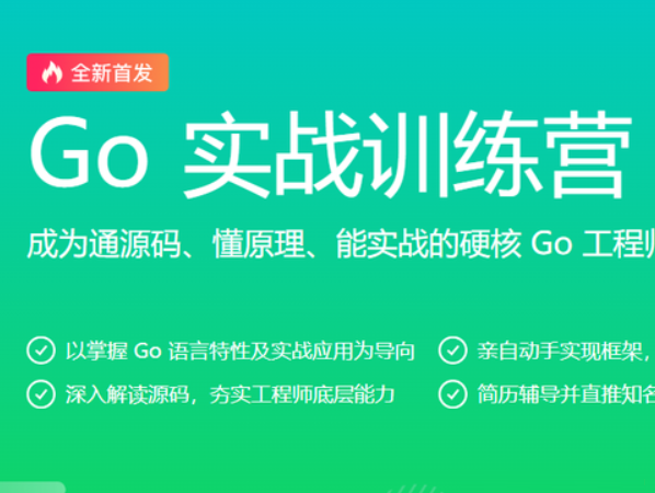 Go实战训练营0期|价值5999元|2022年|重磅首发|包更新|无秘13周-shaocun资源站