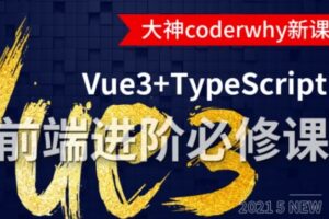 小码哥深入Vue3+TypeScript技术栈-coderwhy大神新课|网盘下|完结无密-shaocun资源站