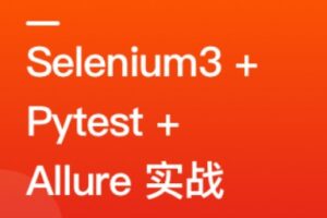 Selenium3+Pytest+Allure落地Python Web自动化测试 | 最新高清完整-shaocun资源站