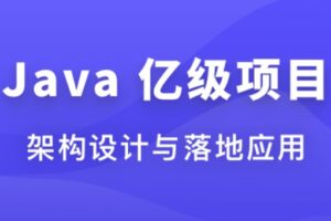 Java 亿级项目架构设计与落地应用 | 无密分享-shaocun资源站