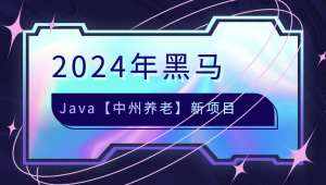 2024年黑马Java【中州养老】新项目-shaocun资源站