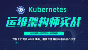 Kubernetes/K8s运维架构师实战集训营【中高级】第5期-shaocun资源站