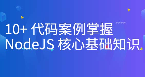 10+ 代码案例掌握 NodeJS 核心基础知识-shaocun资源站