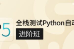 G泡P5:全栈测试Python自动化（进阶班）|价值7800元|完结无秘|重磅首发-shaocun资源站