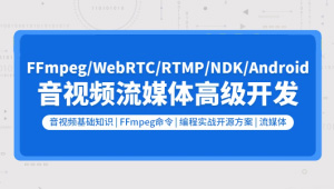 音视频流媒体高级开发（FFmpeg6.0/WebRTC/RTMP/RTSP/编码解码）-shaocun资源站