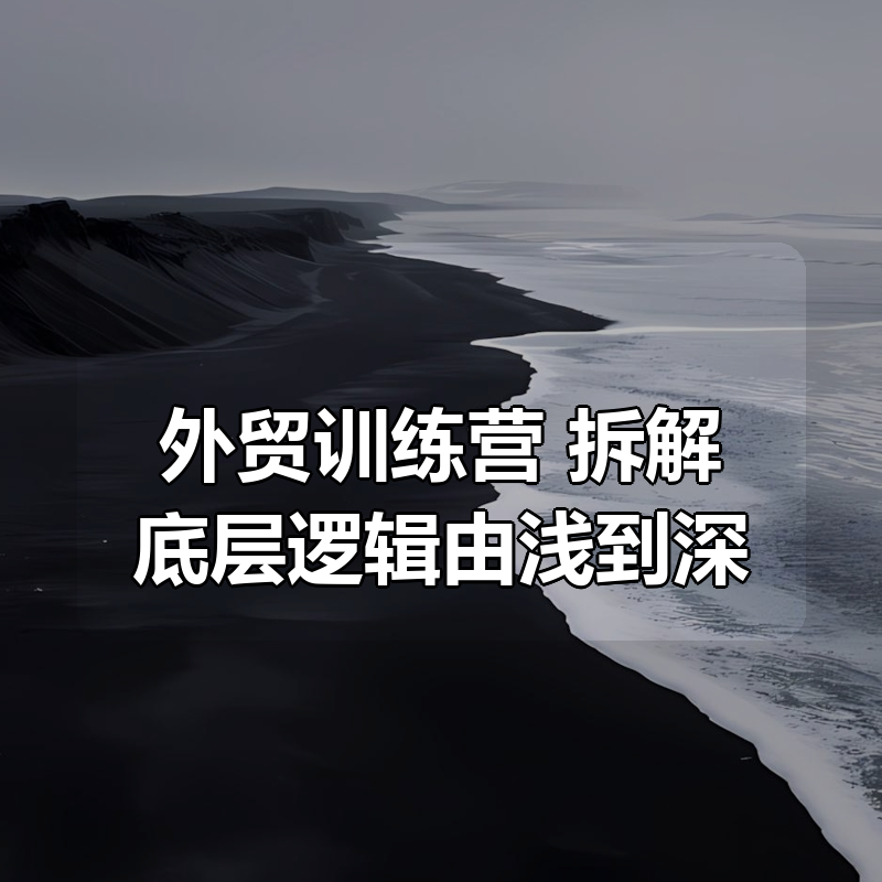 外贸训练营 拆解底层逻辑由浅到深|shaocun资源站 - 你的知识成长补给站