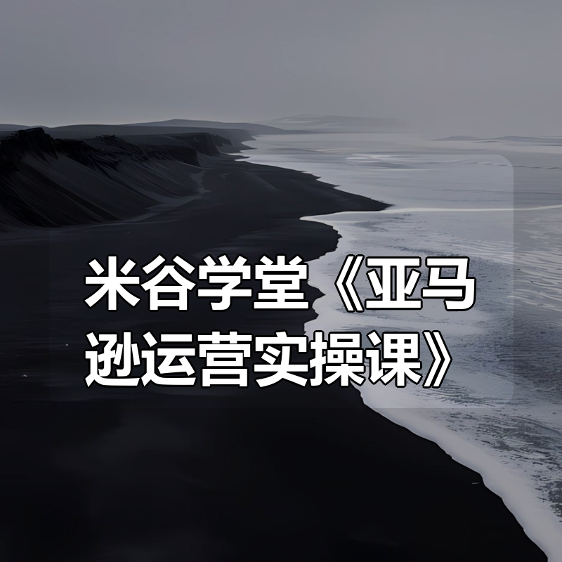 米谷学堂《亚马逊运营实操课》|shaocun资源站 - 你的知识成长补给站