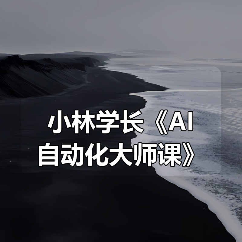 小林学长《AI自动化大师课》|shaocun资源站 - 你的知识成长补给站