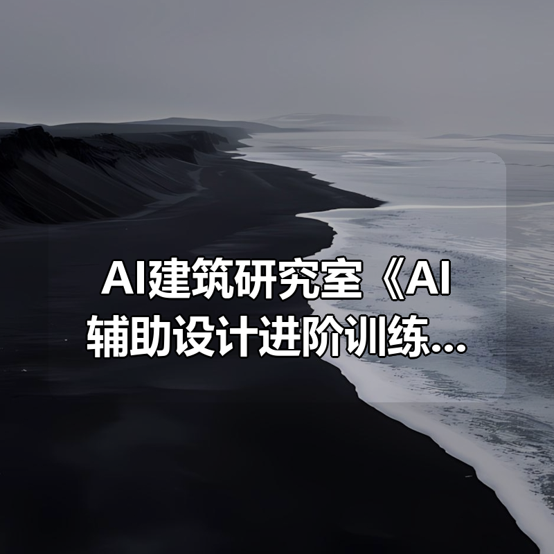 AI建筑研究室《AI辅助设计进阶训练与深入实践》|shaocun资源站 - 你的知识成长补给站