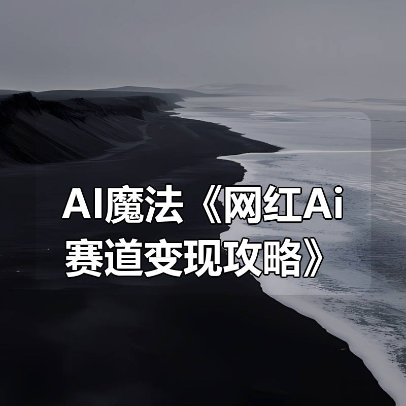 AI魔法《网红Ai赛道变现攻略》|shaocun资源站 - 你的知识成长补给站
