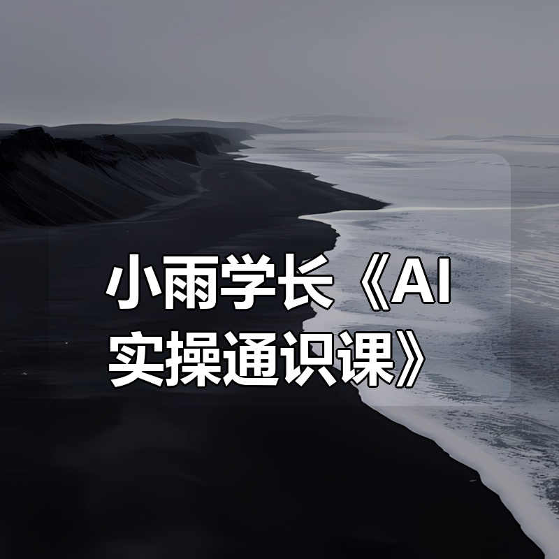 小雨学长《AI实操通识课》|shaocun资源站 - 你的知识成长补给站