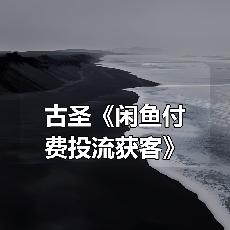 古圣《闲鱼付费投流获客》|shaocun资源站 - 你的知识成长补给站