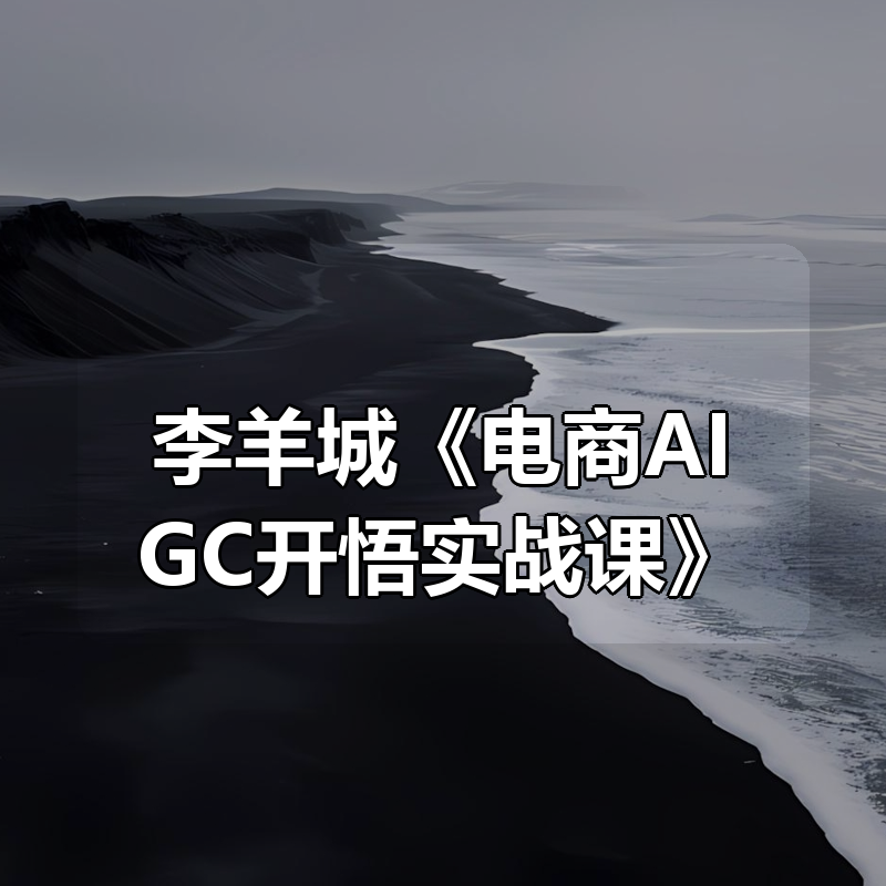 李羊城《电商AIGC开悟实战课》|shaocun资源站 - 你的知识成长补给站