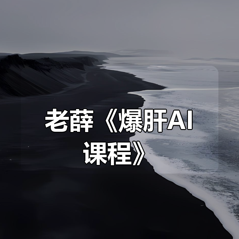老薛《爆肝AI课程》|shaocun资源站 - 你的知识成长补给站
