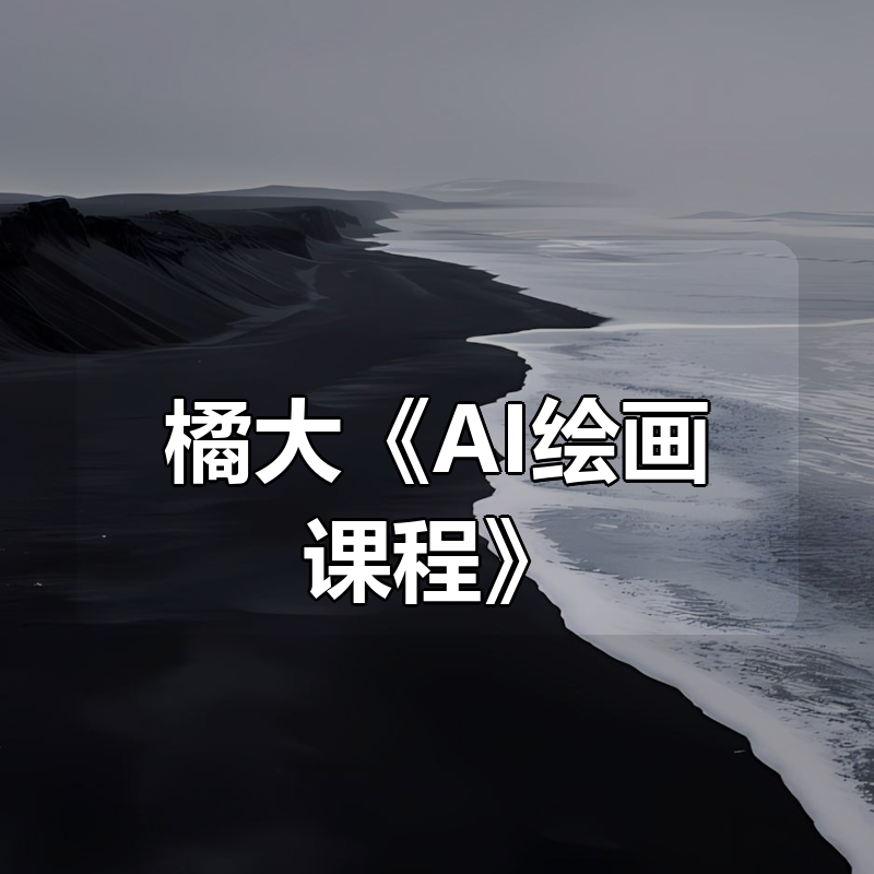 橘大《AI绘画课程》|shaocun资源站 - 你的知识成长补给站