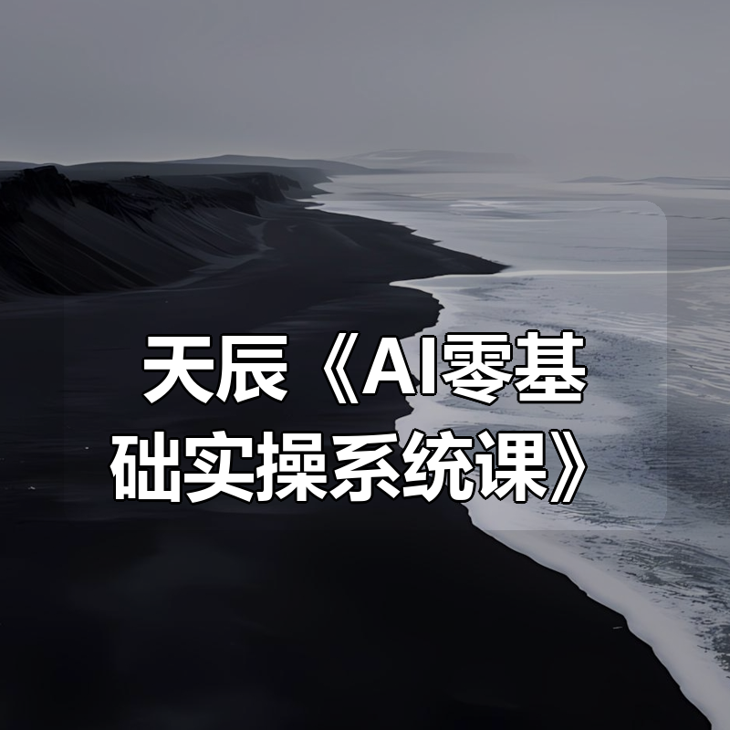 天辰《AI零基础实操系统课》|shaocun资源站 - 你的知识成长补给站
