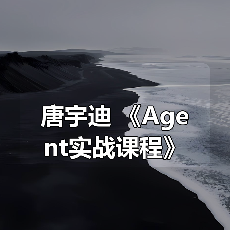 唐宇迪 《Agent实战课程》|shaocun资源站 - 你的知识成长补给站