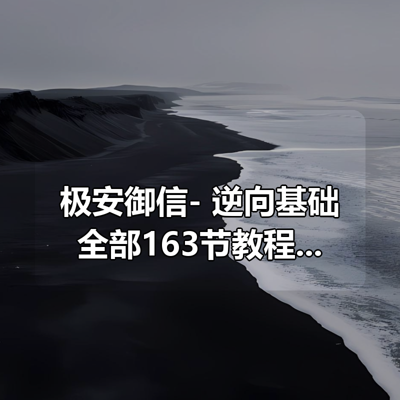 极安御信- 逆向基础全部163节教程视频+课件|shaocun资源站 - 你的知识成长补给站