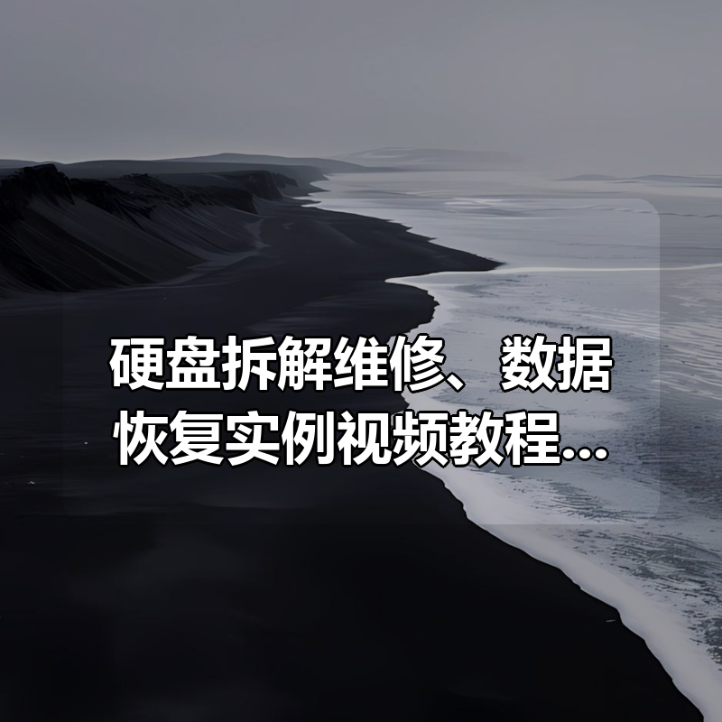 硬盘拆解维修、数据恢复实例视频教程+文档|shaocun资源站 - 你的知识成长补给站