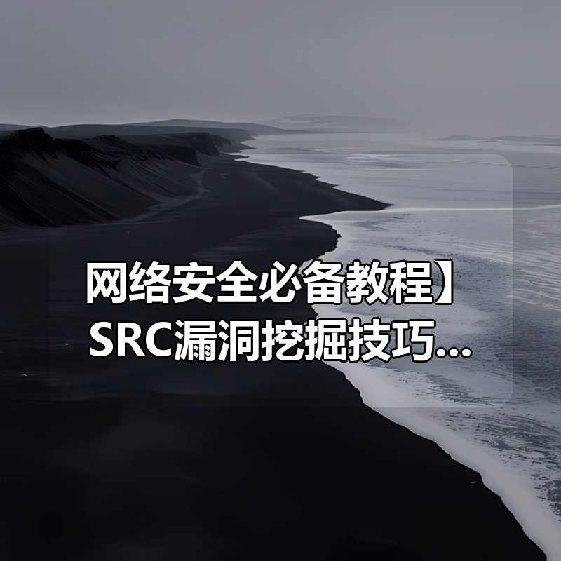 【网络安全必备教程】SRC漏洞挖掘技巧分享，从基础到实战，零基础可学，全程干货。漏洞挖掘 渗透测试 攻防演练|shaocun资源站 - 你的知识成长补给站