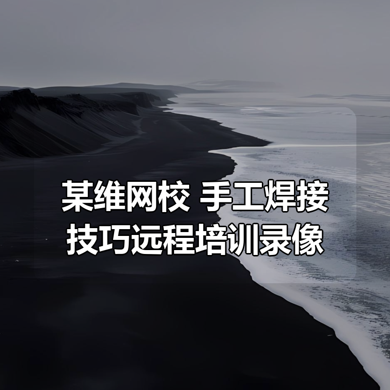 某维网校 手工焊接技巧远程培训录像(38期)|shaocun资源站 - 你的知识成长补给站