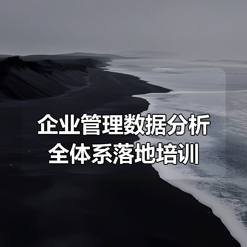 企业管理数据分析全体系落地培训