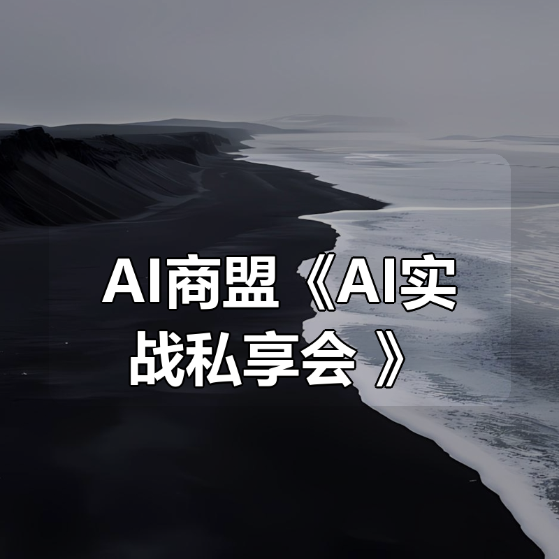 AI商盟《AI实战私享会 》|shaocun资源站 - 你的知识成长补给站