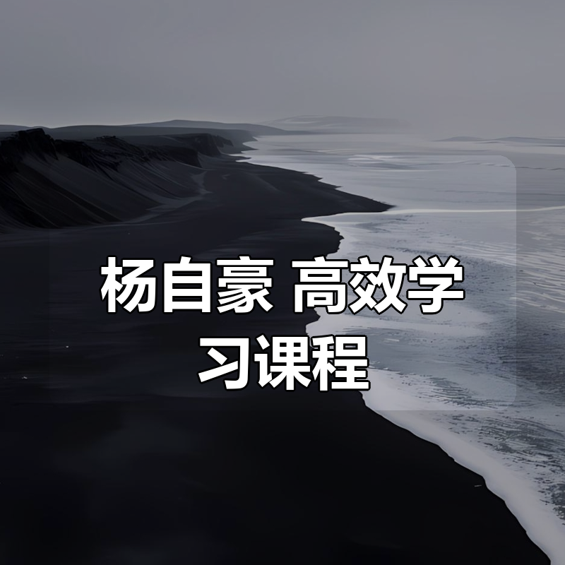 杨自豪 高效学习课程合集|shaocun资源站 - 你的知识成长补给站