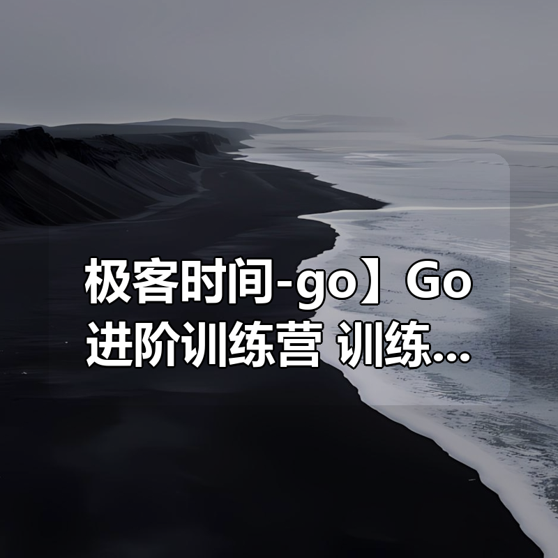 【极客时间-go】Go进阶训练营 – 4期 – 带源码课件|shaocun资源站 - 你的知识成长补给站