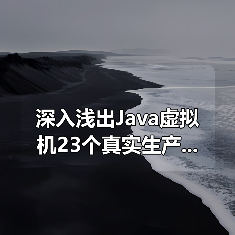 深入浅出Java虚拟机23个真实生产案例，还原JVM问题现场|shaocun资源站 - 你的知识成长补给站