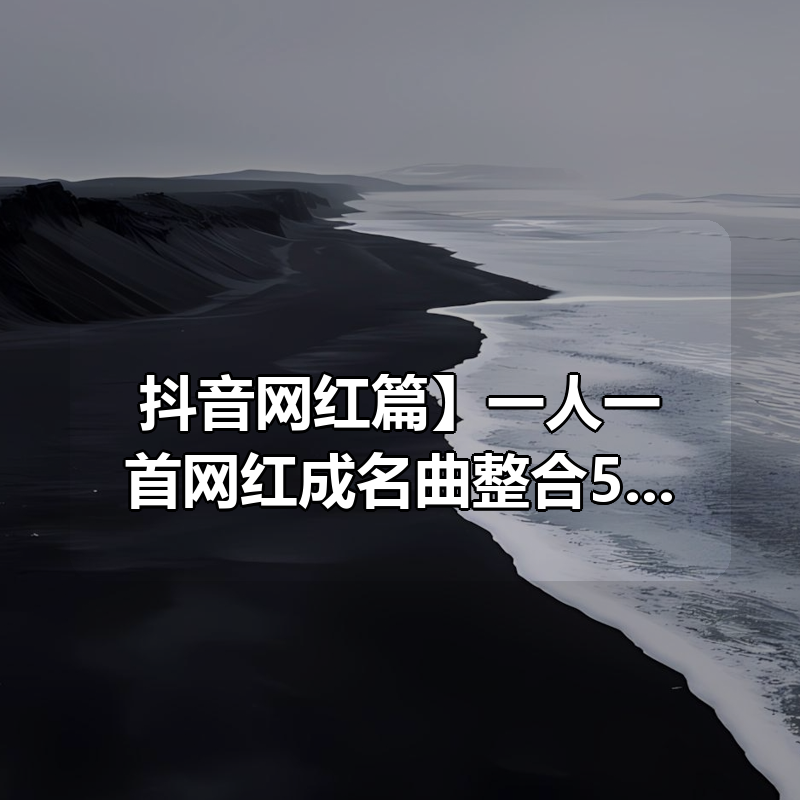 【抖音网红篇】一人一首网红成名曲整合500首无损歌曲每一首都曾是热搜榜神曲|shaocun资源站 - 你的知识成长补给站