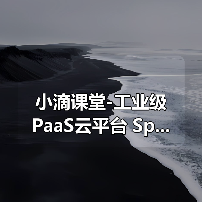 小滴课堂-工业级PaaS云平台+SpringCloudAlibaba+JDK11综合项目实战[完结]|shaocun资源站 - 你的知识成长补给站