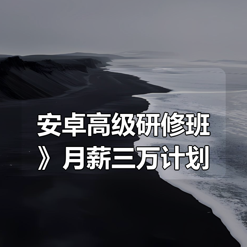 《安卓高级研修班(网课)》月薪三万计划|shaocun资源站 - 你的知识成长补给站