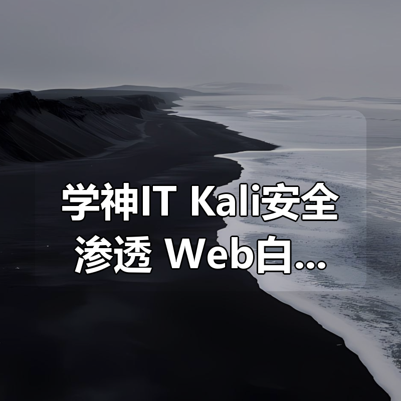 学神IT | Kali安全渗透+Web白帽子高级工程师+黑客攻防|shaocun资源站 - 你的知识成长补给站