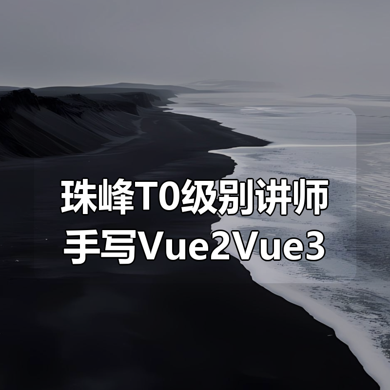 珠峰T0级别讲师手写Vue2Vue3|shaocun资源站 - 你的知识成长补给站