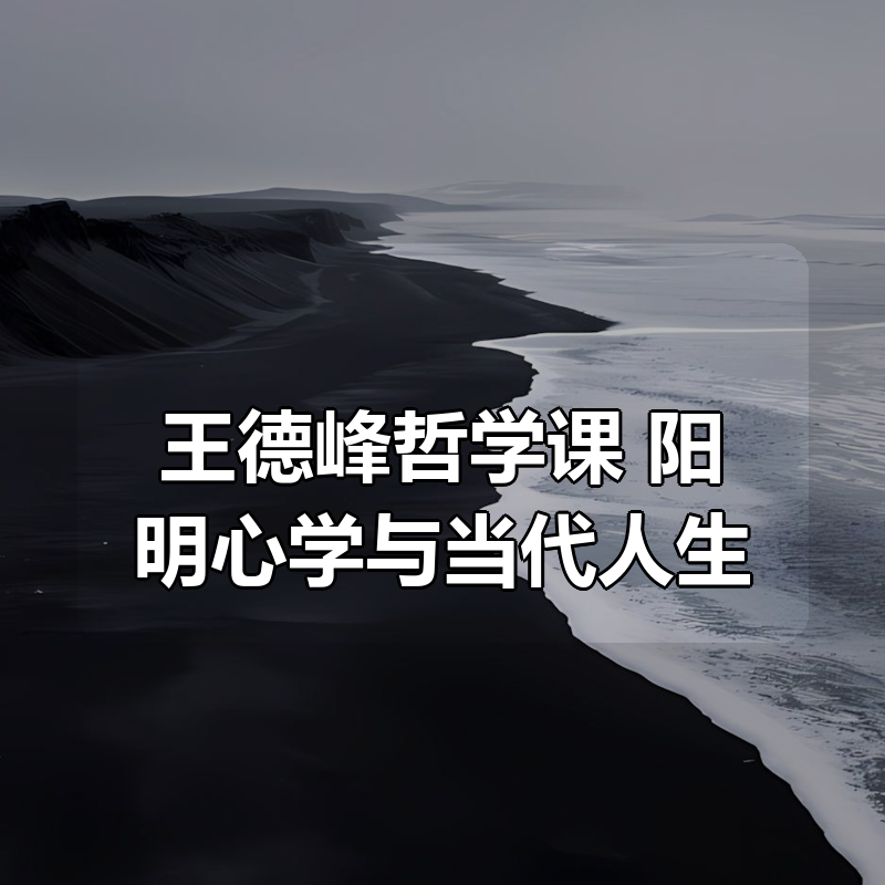 王德峰哲学课：阳明心学与当代人生|shaocun资源站 - 你的知识成长补给站