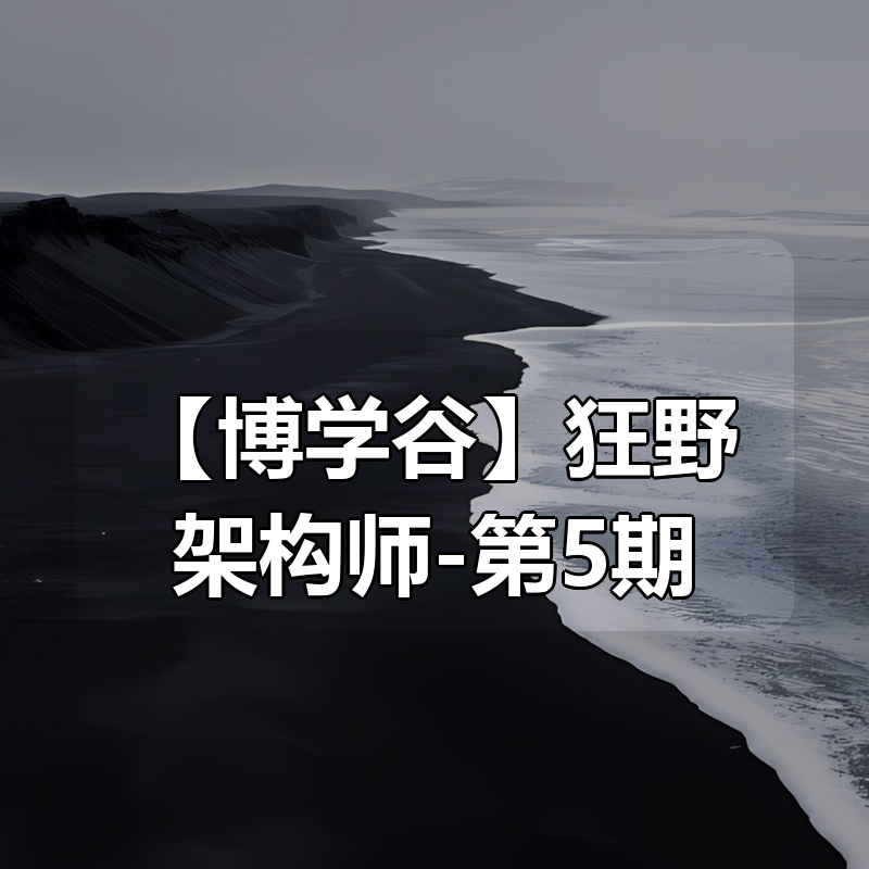 【博学谷】狂野架构师-第5期|shaocun资源站 - 你的知识成长补给站