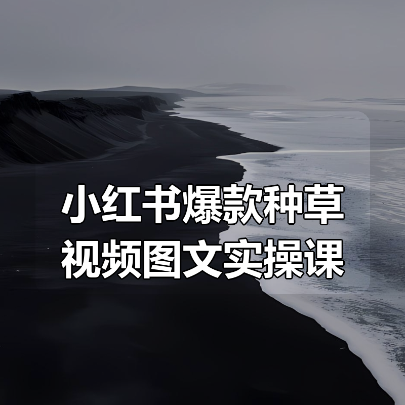 小红书爆款种草视频图文实操课|shaocun资源站 - 你的知识成长补给站