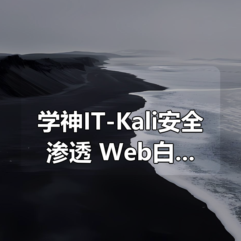 学神IT-Kali安全渗透+Web白帽子高级工程师+黑客攻防|shaocun资源站 - 你的知识成长补给站