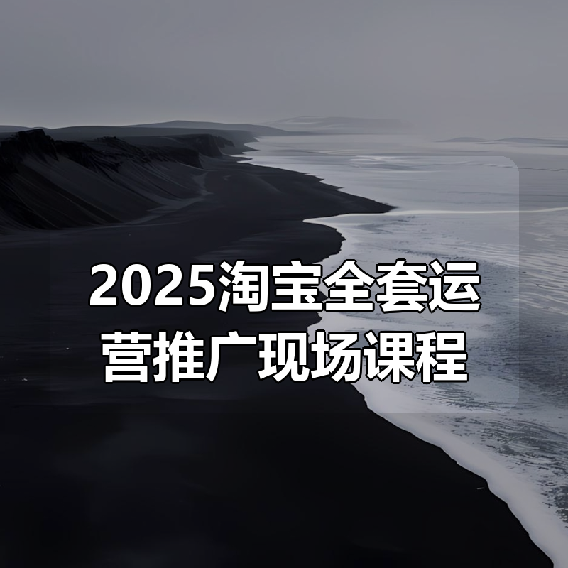 2025淘宝全套运营推广现场课程|shaocun资源站 - 你的知识成长补给站