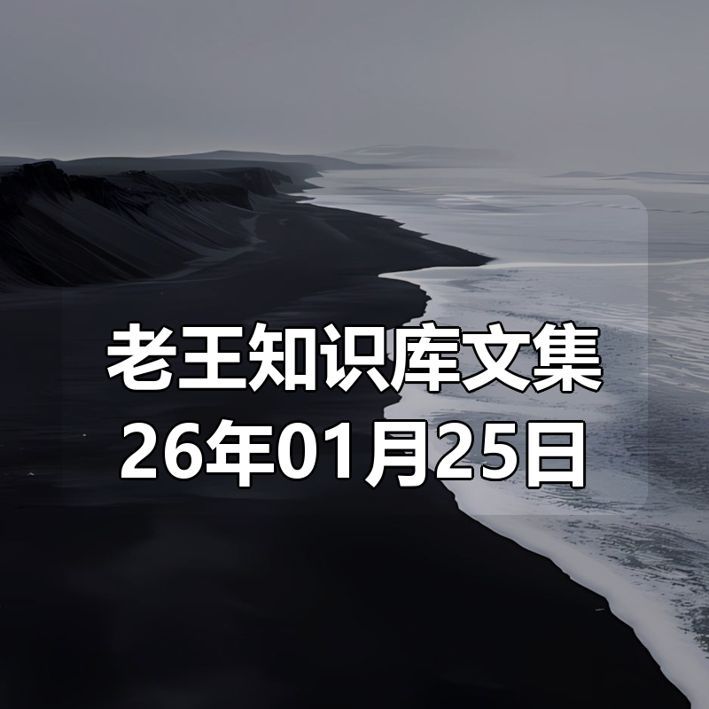 老王知识库文集26年01月25日|shaocun资源站 - 你的知识成长补给站