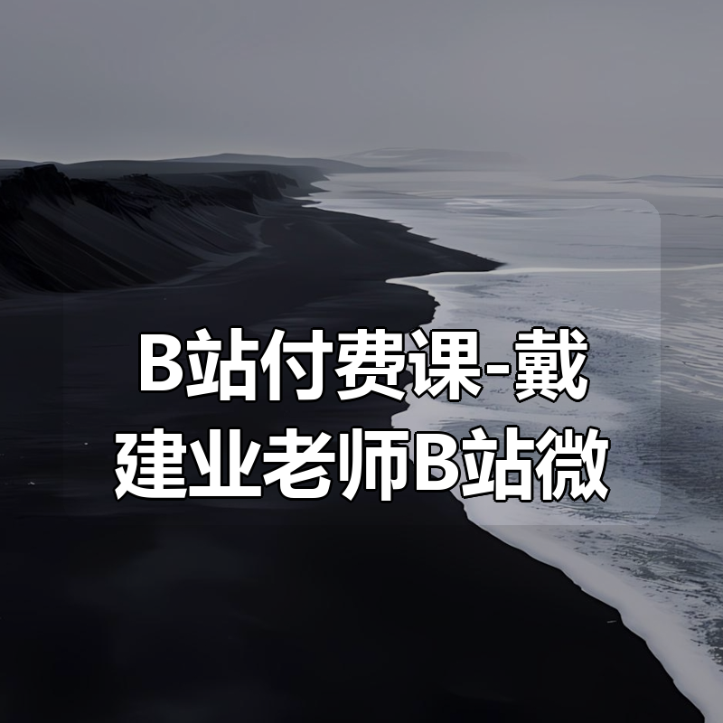 B站付费课-戴建业老师B站微课合集