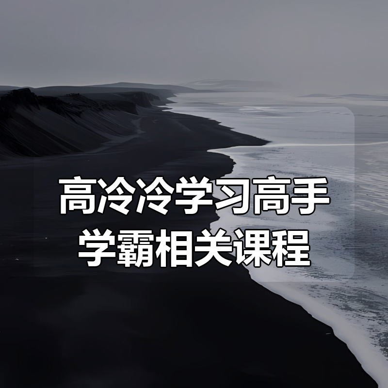 高冷冷学习高手学霸相关课程合集|shaocun资源站 - 你的知识成长补给站