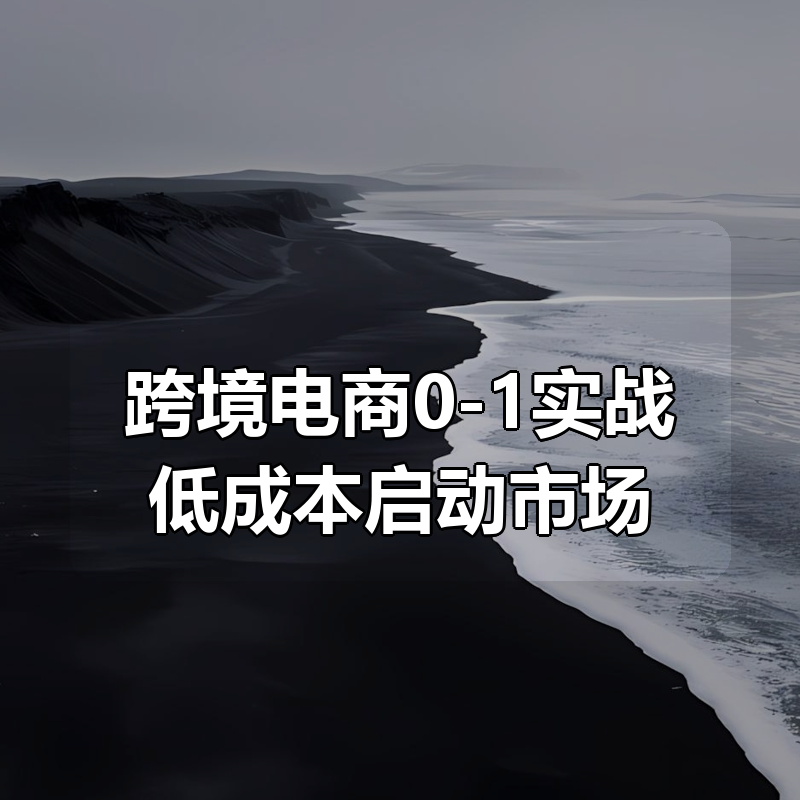 跨境电商0-1实战低成本启动市场|shaocun资源站 - 你的知识成长补给站