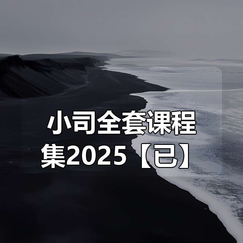 小司全套课程集2025【已更新】|shaocun资源站 - 你的知识成长补给站