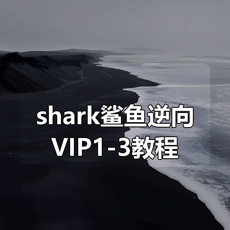 shark鲨鱼逆向VIP1-3教程合集|shaocun资源站 - 你的知识成长补给站