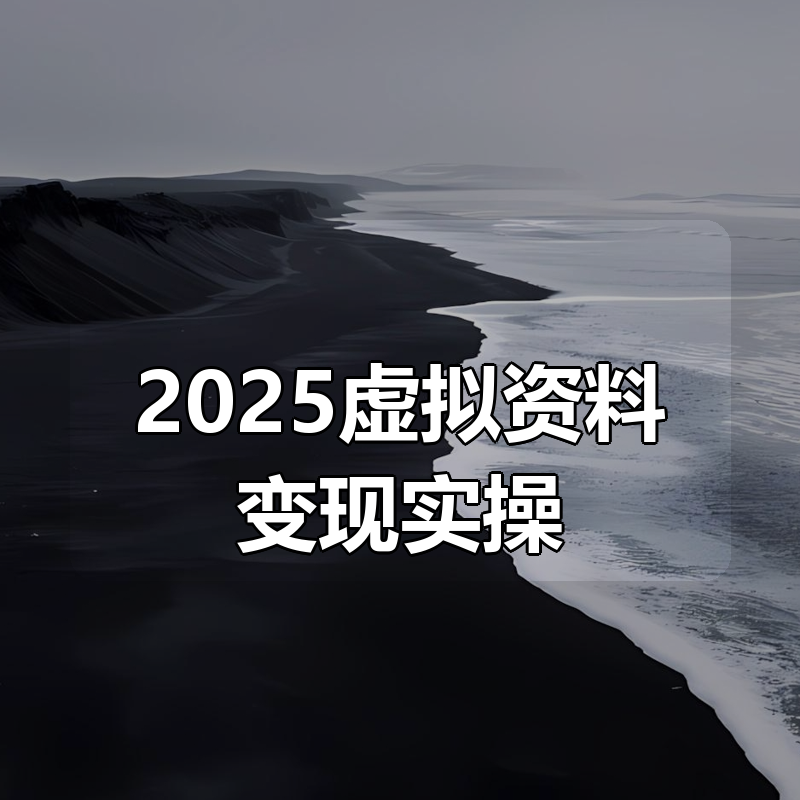 2025虚拟资料变现实操|shaocun资源站 - 你的知识成长补给站